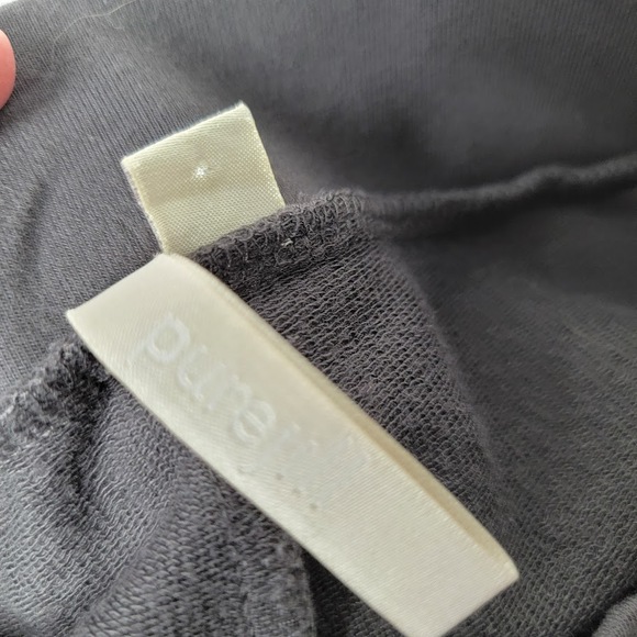 Pure‎ Jill Gray Knit Skirt Size Large Pima Cotton Modal Soft Comfort Basic - Picture 4 of 5